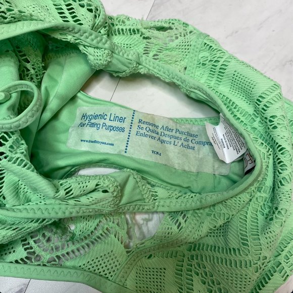 New! Becca Color Play Crochet One Piece Swimsuit - Picture 8 of 12